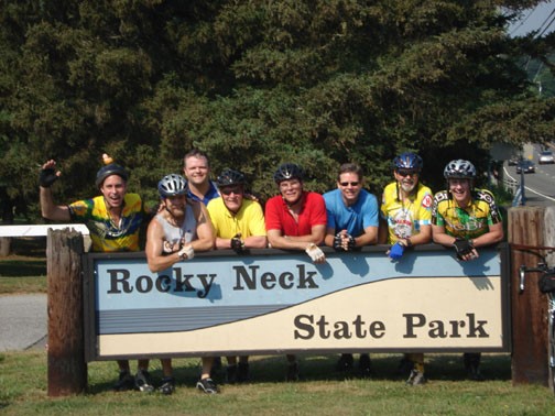 “2008 Rocky Sprockets” L. to R.: Pumper, Axle, Kickstand, Caliper, Topeye, Front-Fork, Innertube, Odometer  Rocky Neck State Park, Niantic Connecticut.  This is where it all started in 1980!!